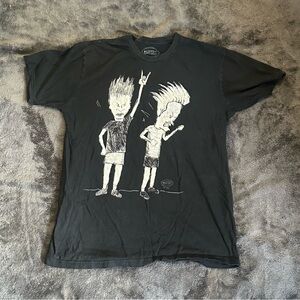 MTV Beavis and Butt-Head Rocking Sketch Graphic Tee - Men's XL